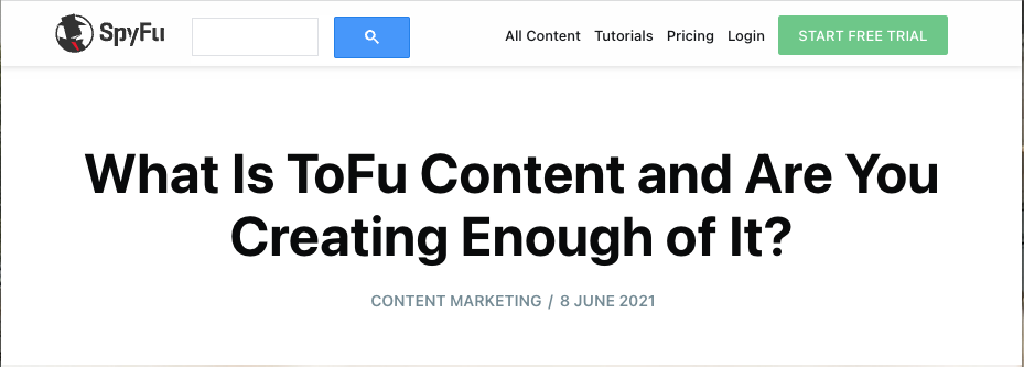 his article by a SaaS company appeals to prospects at the top of the sales funnel