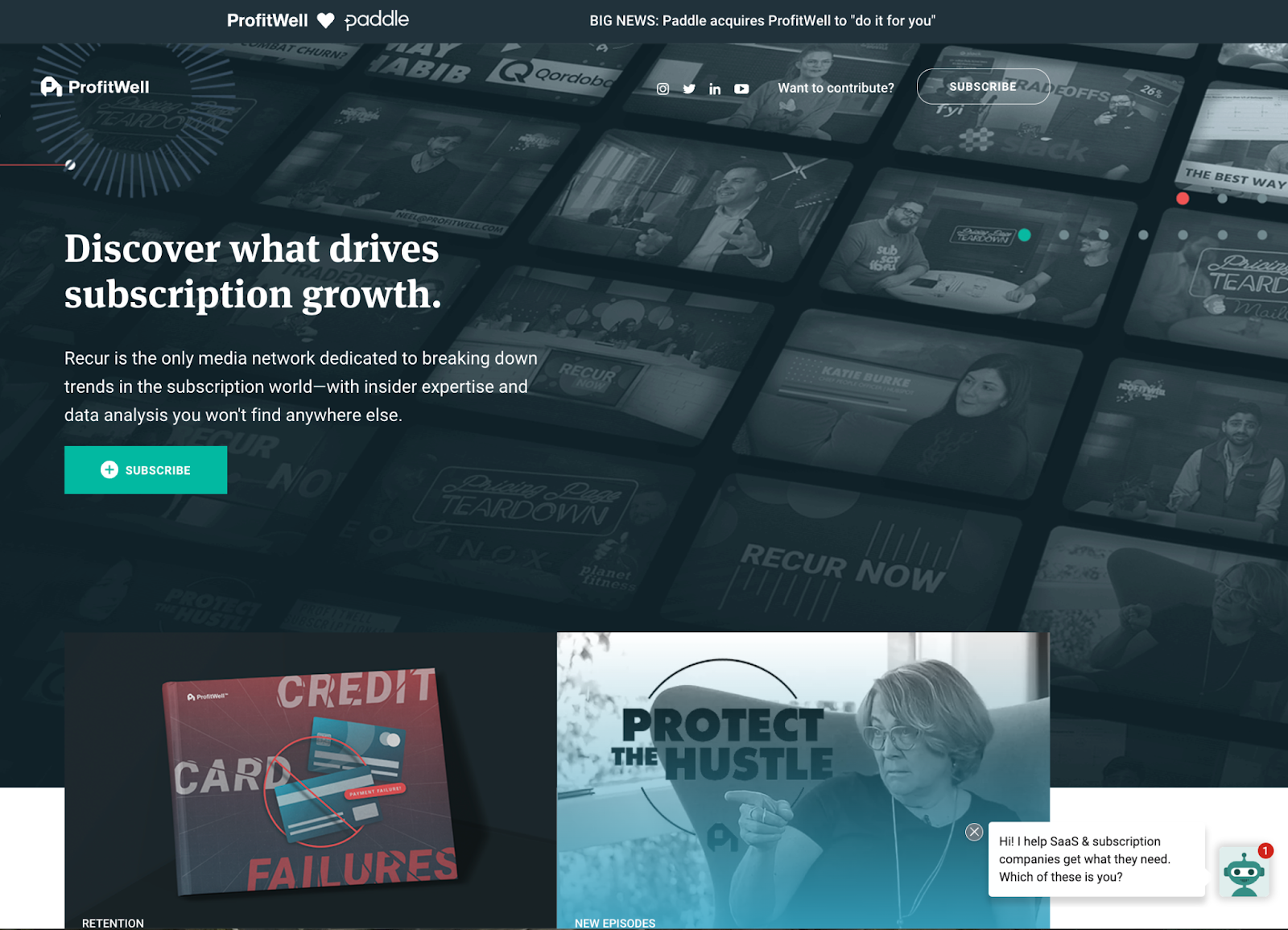 ProfitWell blog homepage