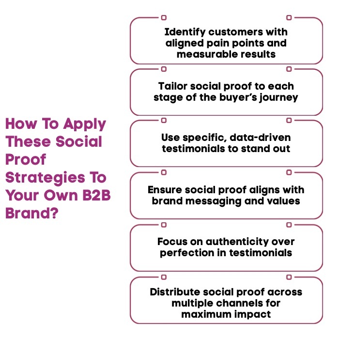An Infographic on How to Apply These Social Proof Strategies to Your Own B2B Brand