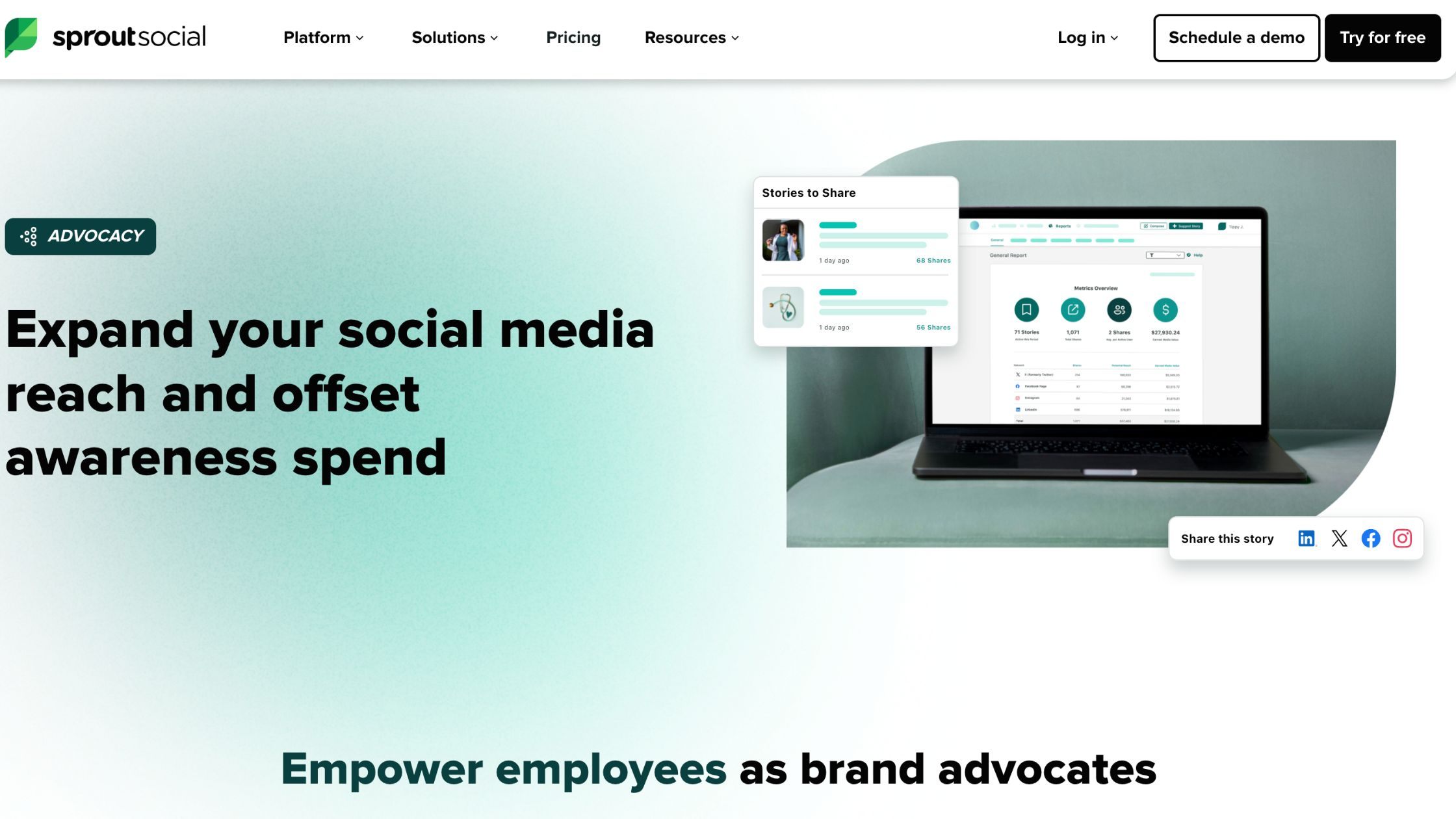 sproutsocial home page screenshot